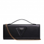 Preview: Long clutch made of calf leather in black